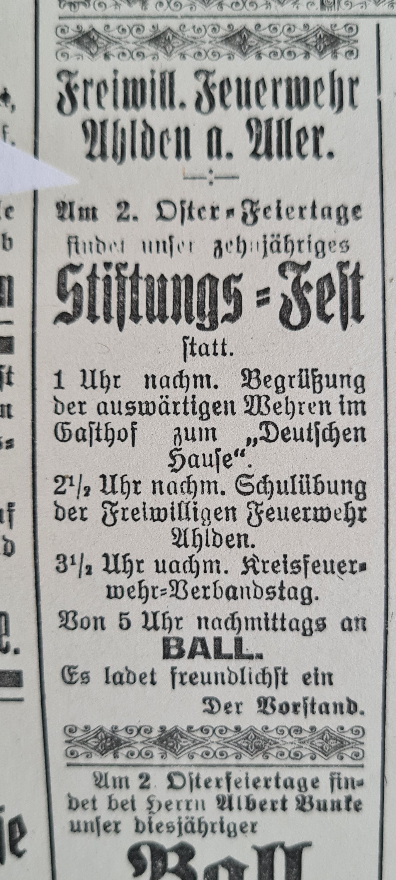 KFV Soltau 1910 Protokollbuch
